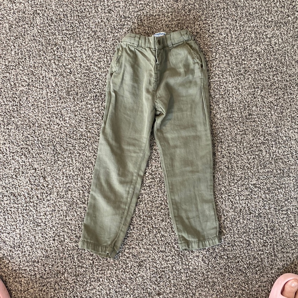 Boys 24 Month Mayoral Green Chinos.